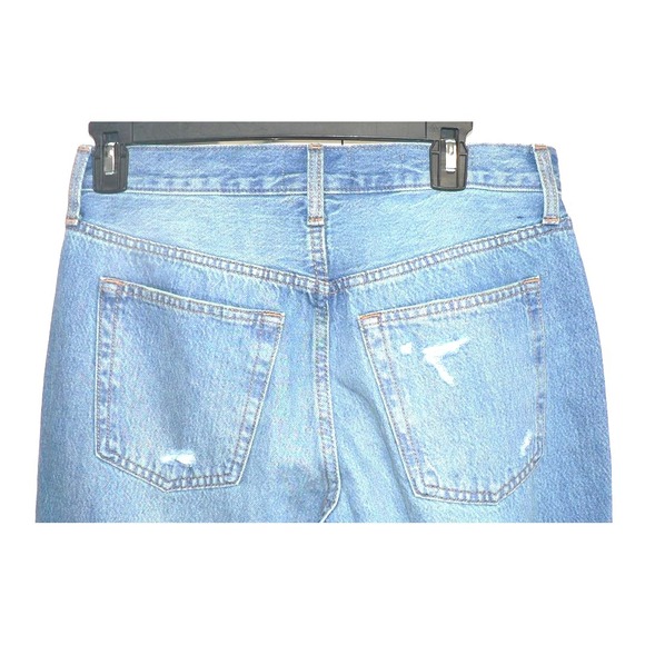 Universal Thread Womens 90s Baggy Distressed Cotton Button Fly Blue Jeans Size 4 - Picture 8 of 10